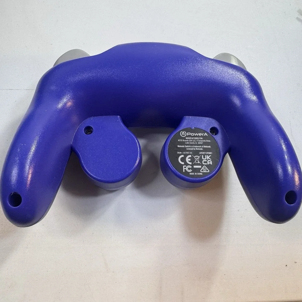 PowerA GameCube Style Wired Micro USB Controller Nintendo Switch Indigo Purple